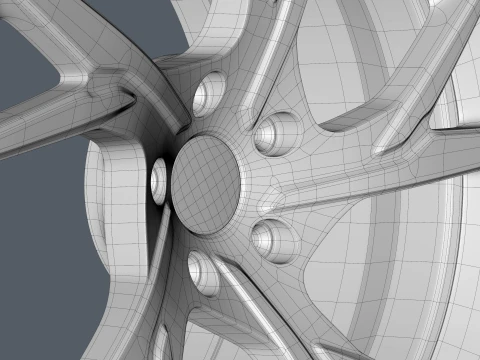 ASTON MARTIN FORGED WHEEL 3D Model