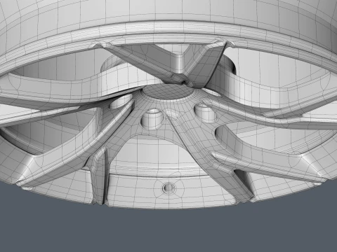 ASTON MARTIN FORGED WHEEL 3D Model