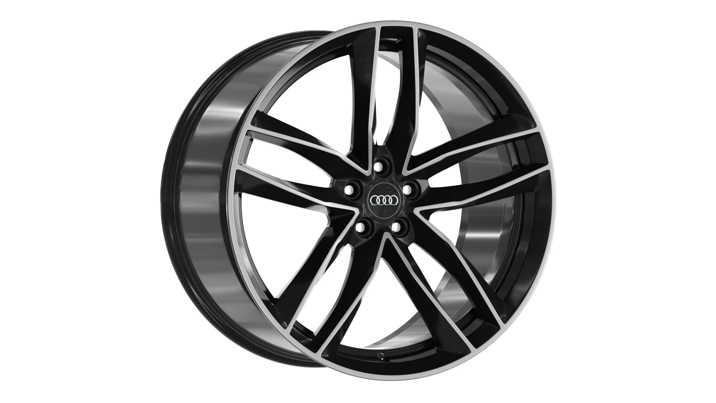 Audi FORGED WHEEL P04 3D Model .c4d .max .obj .3ds .fbx .stl .blend