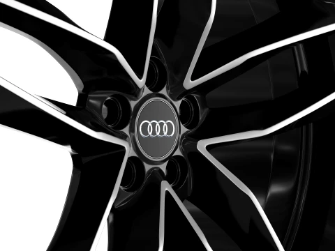 Audi FORGED WHEEL P04 3D Model