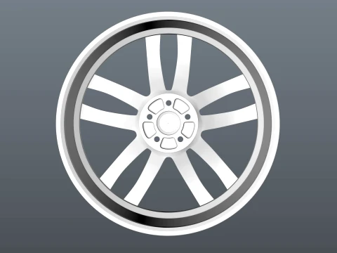 Audi FORGED WHEEL P04 3D Model