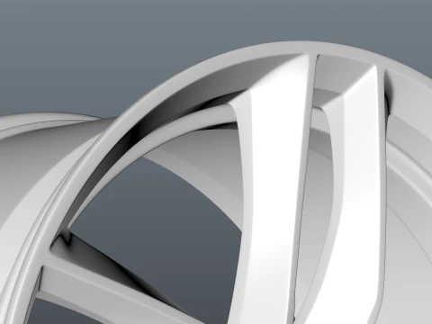 Audi FORGED WHEEL P04 3D Model