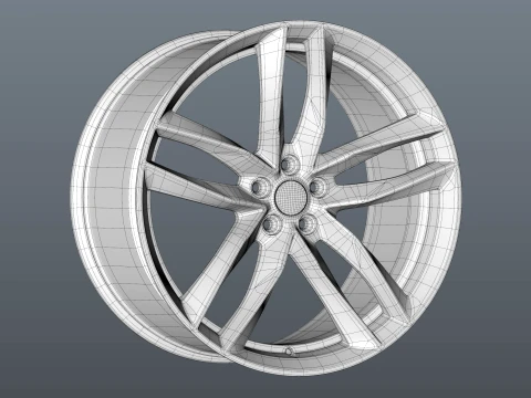 Audi FORGED WHEEL P04 3D Model