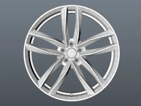 Audi FORGED WHEEL P04 3D Model