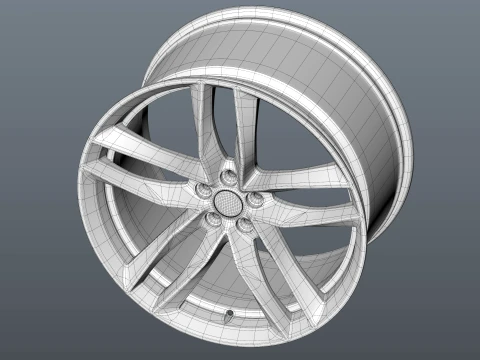 Audi FORGED WHEEL P04 3D Model