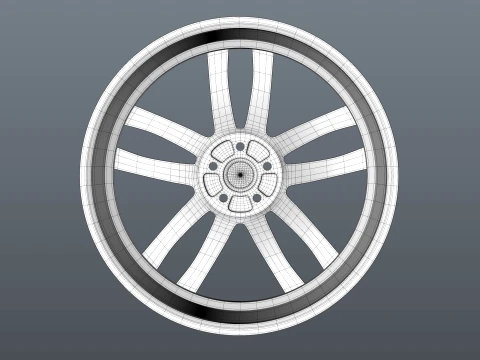 Audi FORGED WHEEL P04 3D Model