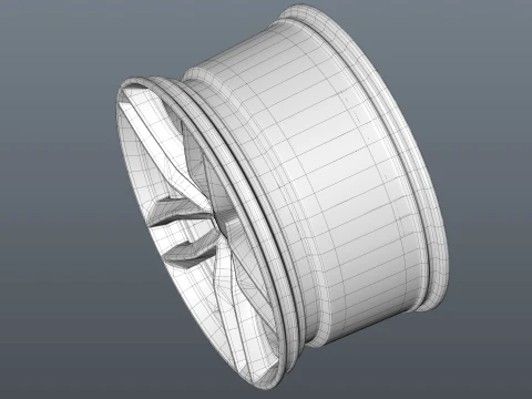 Audi FORGED WHEEL P04 3D Model