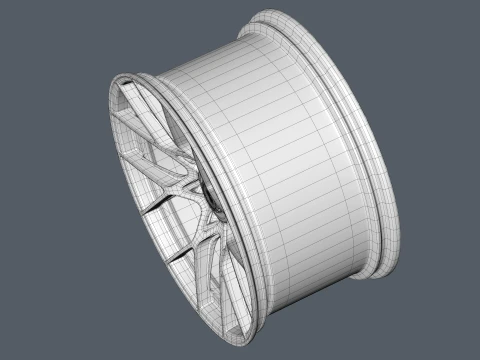 FORGED WHEEL P07 3D Model