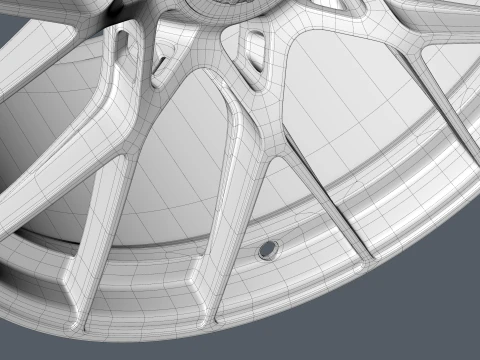 FORGED WHEEL P07 3D Model
