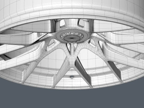 FORGED WHEEL P07 3D Model