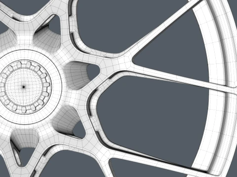 FORGED WHEEL P07 3D Model