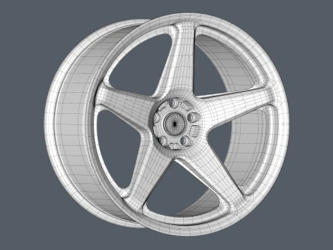 FORGED WHEEL P08 3D Model