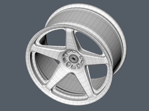 FORGED WHEEL P08 3D Model