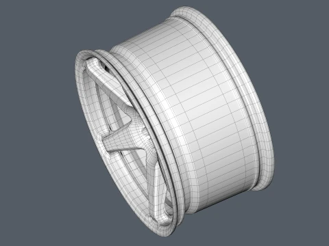 FORGED WHEEL P08 3D Model