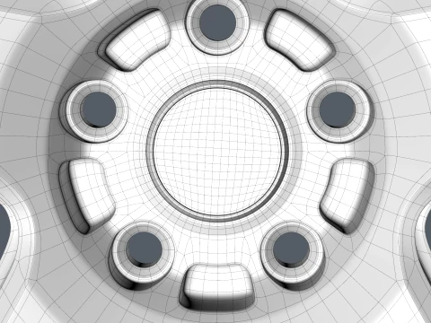 FORGED WHEEL P08 3D Model