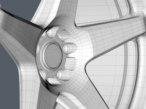 FORGED WHEEL P08 3D Model