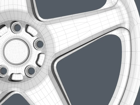 FORGED WHEEL P08 3D Model