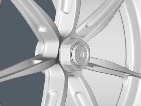 FORGED WHEEL P09 CENTER LOCK 3D Model
