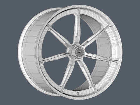 FORGED WHEEL P09 CENTER LOCK 3D Model