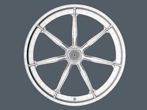 FORGED WHEEL P09 CENTER LOCK 3D Model