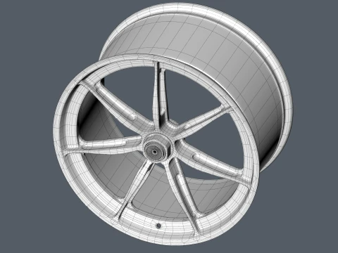 FORGED WHEEL P09 CENTER LOCK 3D Model