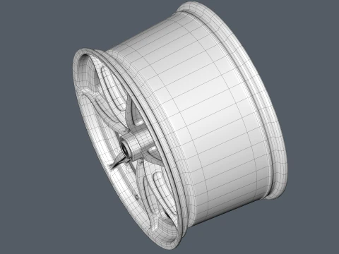 FORGED WHEEL P09 CENTER LOCK 3D Model