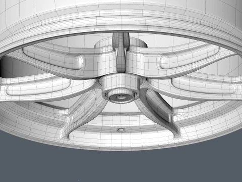 FORGED WHEEL P09 CENTER LOCK 3D Model