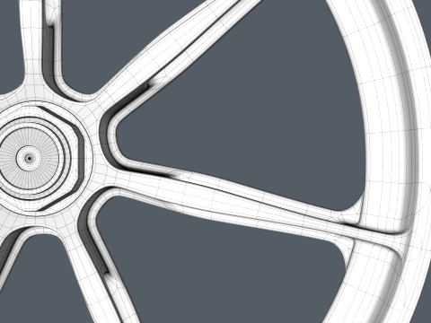 FORGED WHEEL P09 CENTER LOCK 3D Model