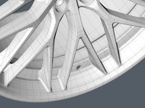 FORGED WHEEL V1 3D Model