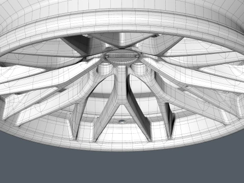 FORGED WHEEL V1 3D Model