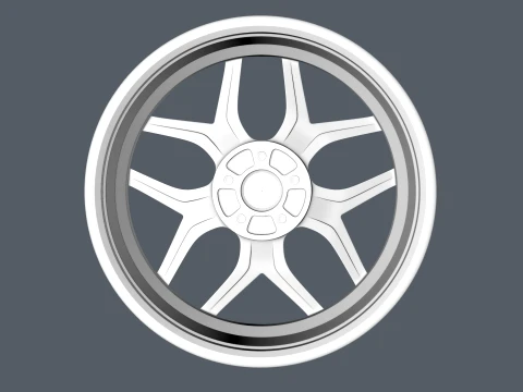 FORGED WHEEL V2 3D Model