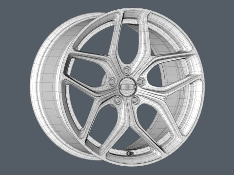 FORGED WHEEL V2 3D Model
