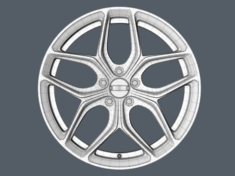 FORGED WHEEL V2 3D Model