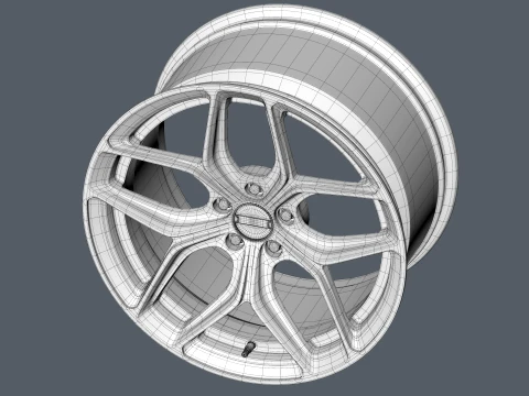 FORGED WHEEL V2 3D Model