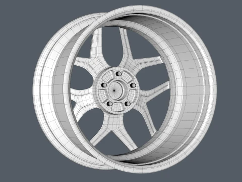 FORGED WHEEL V2 3D Model