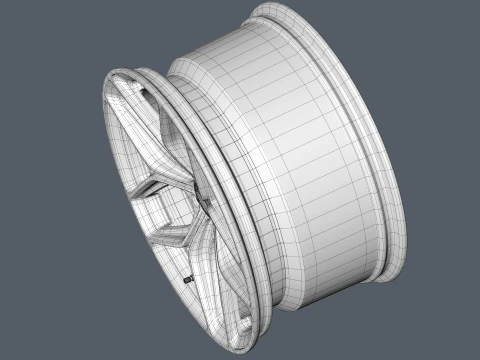 FORGED WHEEL V2 3D Model