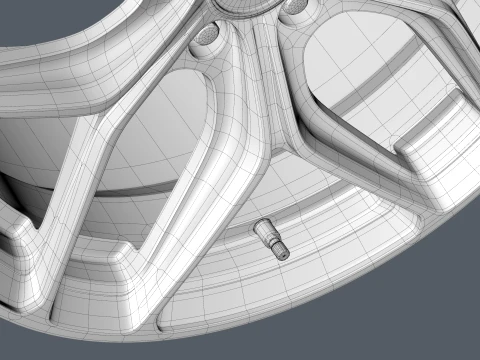 FORGED WHEEL V2 3D Model