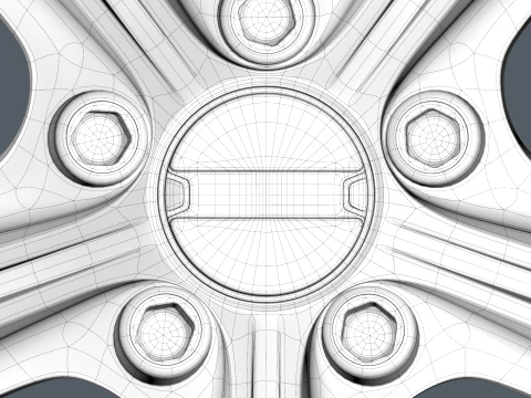FORGED WHEEL V2 3D Model
