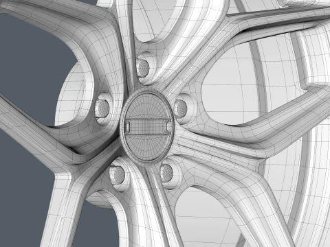 FORGED WHEEL V2 3D Model