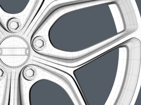 FORGED WHEEL V2 3D Model