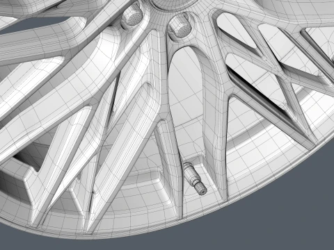 FORGED WHEEL V3 3D Model