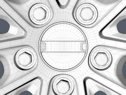 FORGED WHEEL V3 3D Model