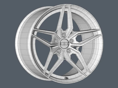 FORGED WHEEL V5 3D Model