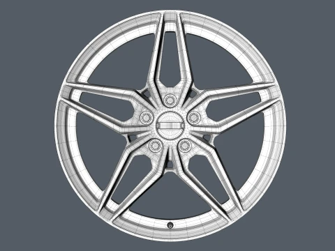 FORGED WHEEL V5 3D Model