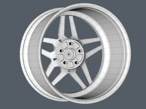 FORGED WHEEL V5 3D Model