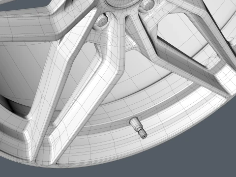 FORGED WHEEL V5 3D Model