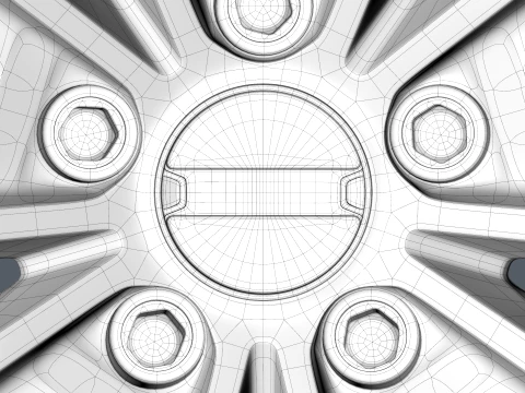 FORGED WHEEL V5 3D Model
