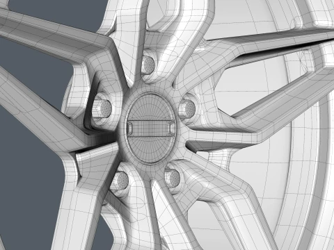 FORGED WHEEL V5 3D Model