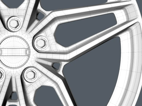 FORGED WHEEL V5 3D Model