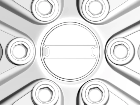 FORGED WHEEL V6 3D Model